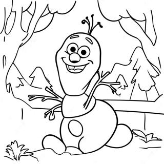 Olaf Cu Prietenii Pagina De Colorat 31922 6962