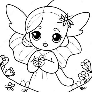 Pagini De Colorat Cu O Zana Anime Magica 3195 2285