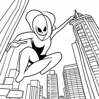 Spider Gwen Desene De Colorat