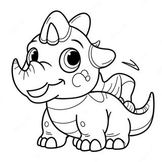 Triceratops Desene De Colorat