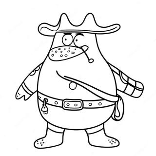 Patrick Star In Costum De Pirat Pagina De Colorat 32461-7078