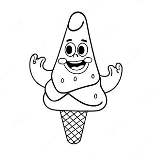 Patrick Star Cu Un Mare Cornet De Inghetata Pentru Colorat 32463 7086