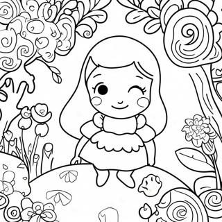 Alice În Țara Minunilor Desene De Colorat