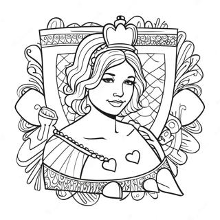 Regina Inimilor Jucand Carti Pagina De Colorat 32553-7105