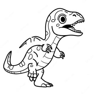 Velociraptor Colorat Urland Pagina De Colorat 32632-7114