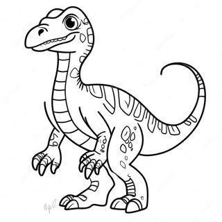 Velociraptor Colorat Urland Pagina De Colorat 32632-7115