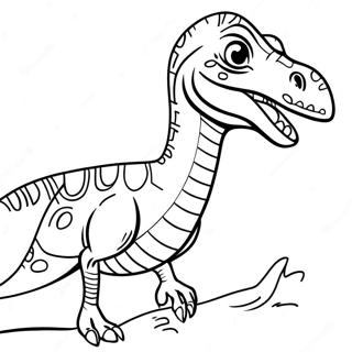 Velociraptor Colorat Urland Pagina De Colorat 32632-7116