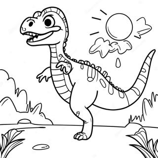 Velociraptor Pagini de colorat