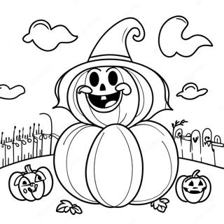 Pagina De Colorat Campul De Dovleci Hocus Pocus 32818-7167