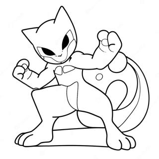 Mewtwo Desene De Colorat