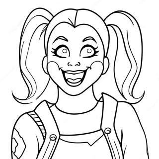 Harley Quinn Razand Maniacal Pagina De Colorat 33263-7261