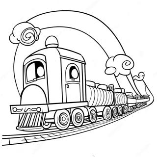 Pagini De Colorat Cu Trenul De Circ Captivant 33539 7328