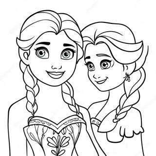 Elsa Cu Anna Desen De Colorat 3386-642