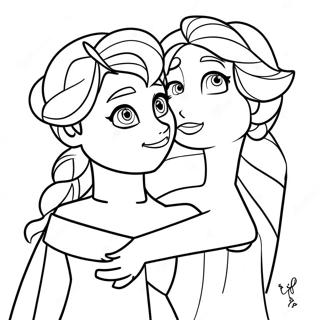 Elsa Cu Anna Desen De Colorat 3386-644