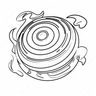 Pagina De Colorat Cu Beyblade Ul Rotind In Actiune 34619-7557