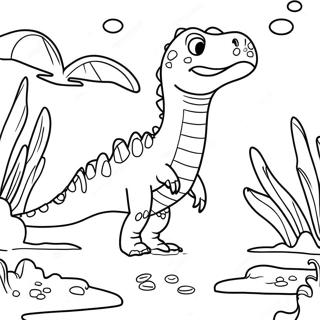 Pagini De Colorat Cu Spinosaurus Inotand 34881 7623