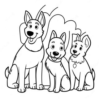 Familia Ciobanesc German Pagina De Colorat 35061 7669