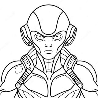 Soldatul Alien De Elita Pagina De Colorat 35687-7811