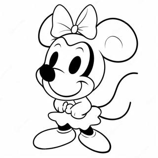 Minnie Mouse Desene De Colorat