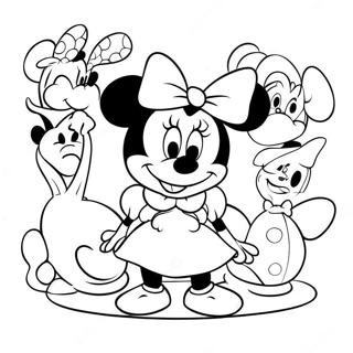 Minnie Mouse Desene De Colorat