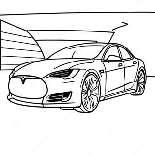 Tesla Model S Pagina De Colorat 35789-7813