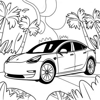 Tesla Model 3 Pagina De Colorat A Masinii Electrice 35790-7818