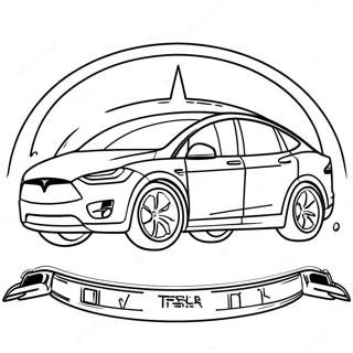 Tesla Model X Pagina De Colorat A Suv Ului Familial 35791-7823