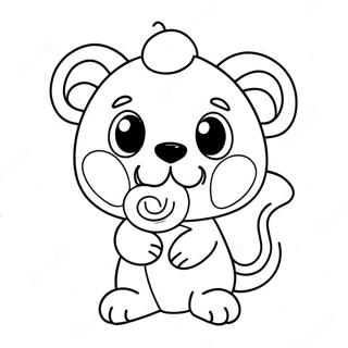 Animal Dragut Tinand O Bomboana Pagina De Colorat 36326 7942