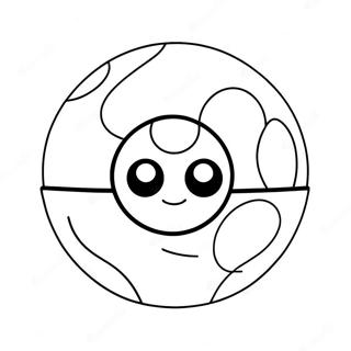 Coloreaza Un Pokeball Clasic 36785-8036