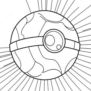 Pagina De Colorat Cu Design Vintage Pokeball 36789-8051