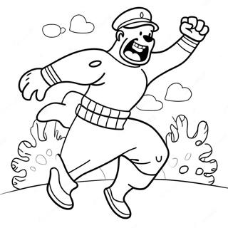 Cainele Om Salvand Ziua Pagina De Colorat 37077-8105