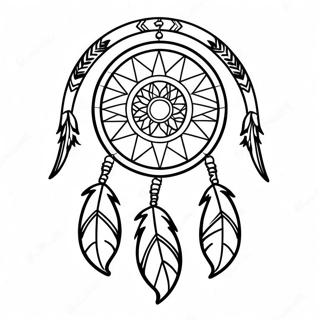 Dreamcatcher Nativ American Pagina De Colorat 37453-8180