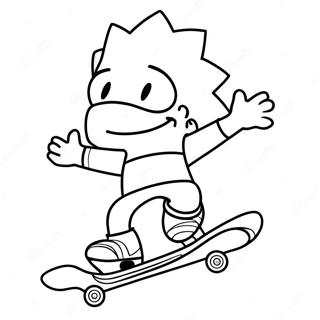 Bart Simpson Desene De Colorat