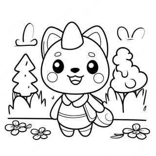 Sateni Draguti Din Animal Crossing Pagina De Colorat 37832-8255