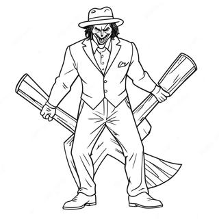 Pagini De Colorat Cu Joker Cu Un Ciocan Urias 38929-8511