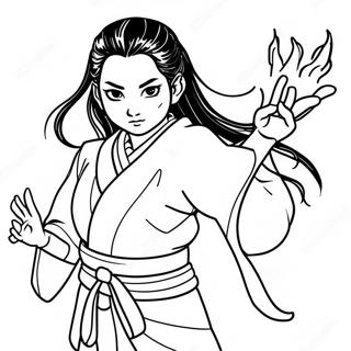 Nezuko Kamado In Forma De Demon Pagina De Colorat 3924-2613