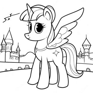 Twilight Sparkle La Castel Pagina De Colorat 39289-8585