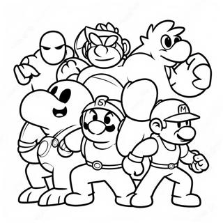 Super Smash Bros Desene De Colorat