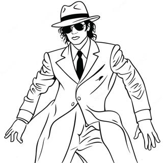 Michael Jackson Interpretand Smooth Criminal Pagina De Colorat 40546 8866