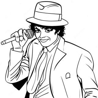 Michael Jackson Interpretand Smooth Criminal Pagina De Colorat 40546 8867