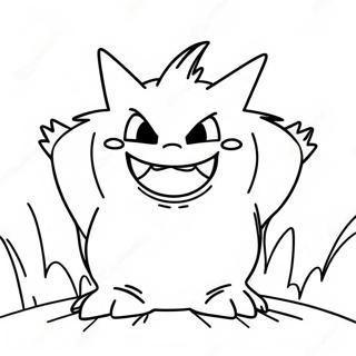 Gengar Desene De Colorat