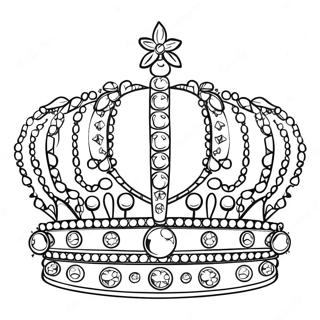 Pagini De Colorat Cu Coroana Stralucitoare De Bijuterii 41541-9077