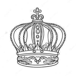 Pagini De Colorat Cu Coroana Eleganta A Reginei 41542-9082