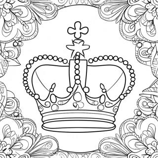 Pagini De Colorat Cu Coroana Eleganta A Reginei 41542-9083