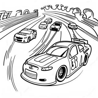 Circuit Nascar Cu Masini Pagina De Colorat 41823-9147