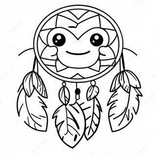 Pagini De Colorat Cu Un Visator Dragut Cu Fete Zambitoare 41996-9192