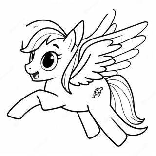 Rainbow Dash Desene De Colorat