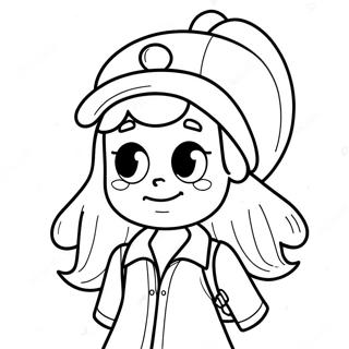 Pagina De Colorat Wendy Corduroy Din Gravity Falls 42551-9309