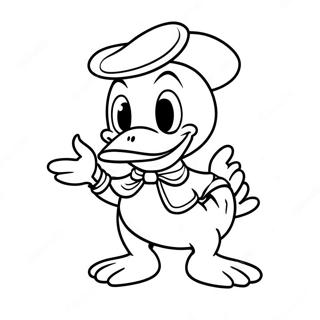 Donald Duck Desene De Colorat