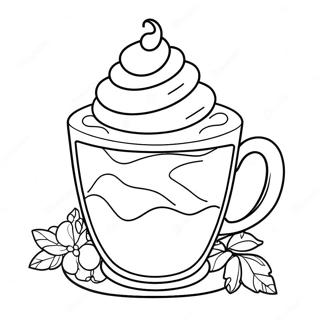 Ciocolata Calda Delicioasa Cu Frisca Desen De Colorat 43473-9510